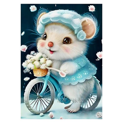 Kit Diy Tableau Diamant 5d Chat Mignon Brodé Avec Des Autocollants En Diamant, De Belles Matières, Peinture De Broderie En Dia - Décoration Murale Moderne, Cadeau Créatif Anti-Stress Pour Adultes