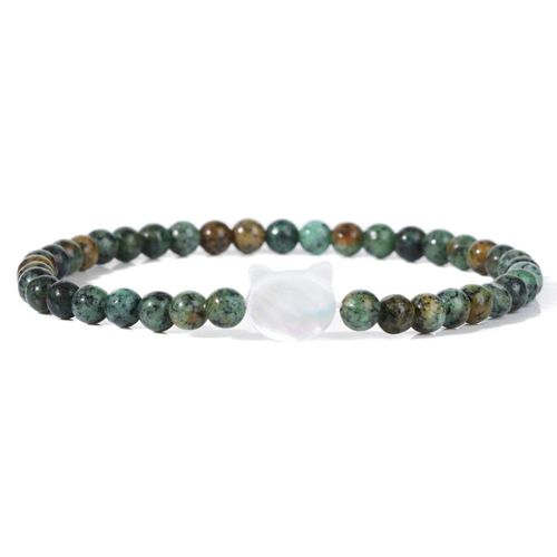 Bracelets À Breloques En Coquillage De Chat Pour Femme, Pierre Naturelle, Petits Bracelets Perlés, Ystes De L'atterrissage Mignons, Quartz Animal, Joli Cadeau