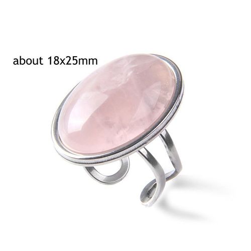 Bague Vintage En Pierre Naturelle D'aventurine, Grand Cabochon Ouvert, Ajustable, Bijoux Pour Homme Et Femme