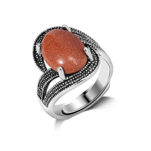 Bagues Réglables En Pierre Naturelle Pour Homme Et Femme, Vintage, Reiki, Guérison, Charme, Bijoux Tribaux, Ixbohème, 1 Pièce