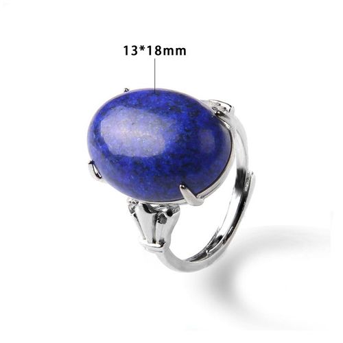 Bague Vintage En Pierre Naturelle D'aventurine, Grand Cabochon Ouvert, Ajustable, Bijoux Pour Homme Et Femme