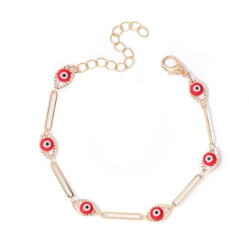 Bracelets Colorés En Acier Inoxydable Pour Femmes Et Hommes, Couleur Or, Chaîne À Maillons, Bijoux Cadeaux, Perles De Verre Maléfique, Nouvelle Collection