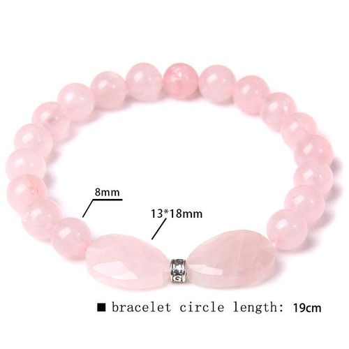Bracelets De Perles En Pierre Naturelle Pour Femmes, Améthystes, Quartz Rose, Bracelet D'énergie Extensible, Bijoux De Yoga, Cadeau