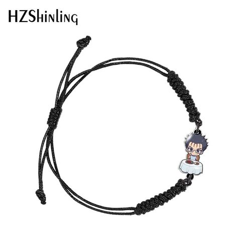 Bracelet Ajustable En Résine Acrylique Pour Femme, Motif De Serrure Bleue, Dessin Animé, Tissage Acrylique, Corde, Bijoux À La Mode, 2023