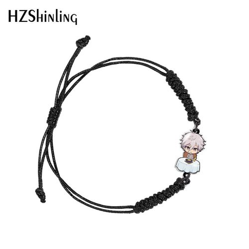 Bracelet Ajustable En Résine Acrylique Pour Femme, Motif De Serrure Bleue, Dessin Animé, Tissage Acrylique, Corde, Bijoux À La Mode, 2023