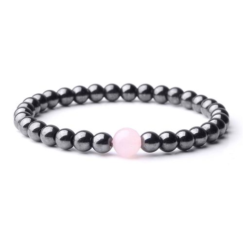 Bracelets En Hématite Naturelle Pour Hommes Et Femmes, Perles Rondes En Pierre De Lune Flash Arc-En-Ciel Mat, Bijoux Cadeau À La Mode, 6mm, 2023