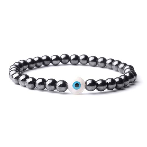Bracelets En Hématite Naturelle Pour Hommes Et Femmes, Perles Rondes En Pierre De Lune Flash Arc-En-Ciel Mat, Bijoux Cadeau À La Mode, 6mm, 2023