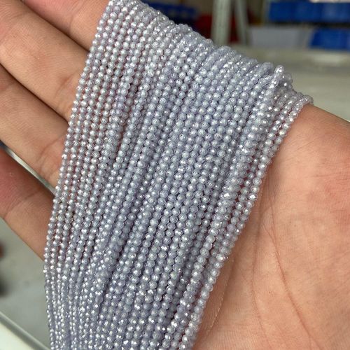 Perles De Pierre À Facettes Bleues De 3mm, Aigue-Marine Aa Naturelle, Dentelle, Agate Brillante, Micro Petite Perle Libre Pour La Fabrication De Bijoux, Décor De Bracelet