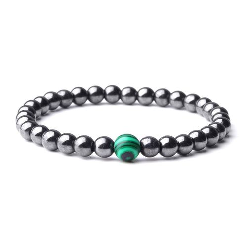 Bracelets En Hématite Naturelle Pour Hommes Et Femmes, Perles Rondes En Pierre De Lune Flash Arc-En-Ciel Mat, Bijoux Cadeau À La Mode, 6mm, 2023
