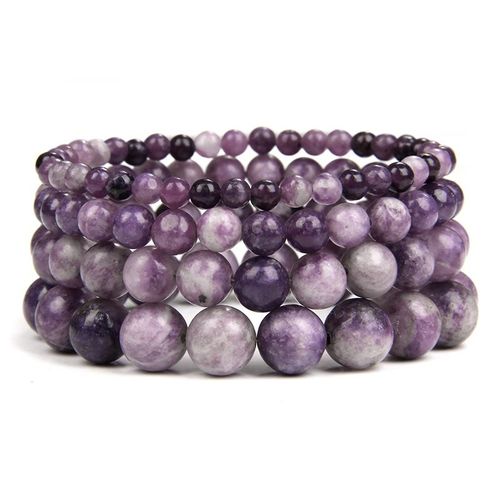 Bracelets En Pierre Naturelle Onyx Agates, Perles Rondes Pour Hommes Et Femmes, Bijoux Fait À La Main, Reiki, Yoga, Guérison, 19cm, 1 Pièce