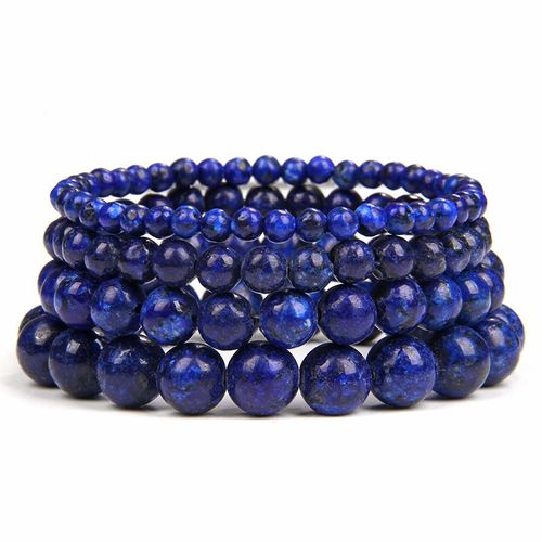 Bracelets En Pierre Naturelle Onyx Agates, Perles Rondes Pour Hommes Et Femmes, Bijoux Fait À La Main, Reiki, Yoga, Guérison, 19cm, 1 Pièce