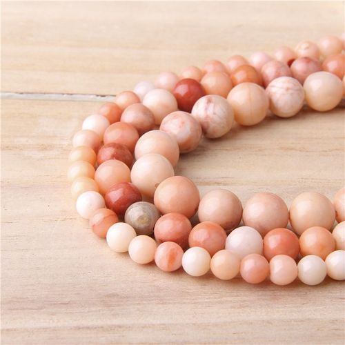 45 Sortes De Perles En Pierre Naturelle Rose, Pierre De Lave Aventurine Zèbre 6 Mm 8 Mm 10 Mm 12mm, Perles Polies Pour La Fabrication De Bijoux, Bracelet À Bricoler Soi-Même