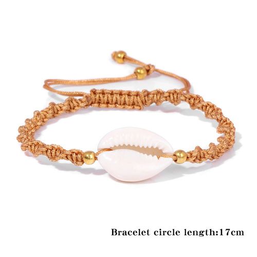 Bracelets Créatifs En Perles De Coquillage Pour Femmes, Bijoux En Ultressée, Perles Naturelles Réglables, Faits À La Main