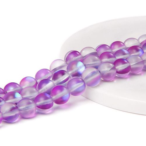 Perles Colorées En Pierre De Lune, 6/8/10mm, 256 Brins De Verre, Pour Bricolage, Bijoux De Décoration, Bracelets, Collier, Boucles D'oreilles, Vente En Gros