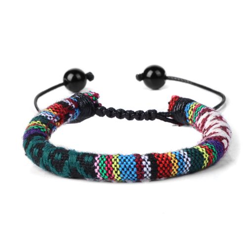 Bracelets En Tissu Tressé Multicolore Pour Hommes Et Femmes, Cordon Ajustable, Style Bohème, Minimaliste, Ethnique, Pour Amoureux, Bijoux À Faire Soi-Même