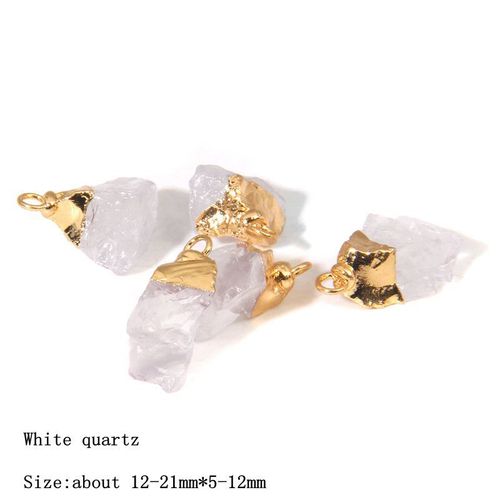 Pendentif En Pierre Brute Irrégulière En Cristal Naturel, Breloques En Quartz, Agates, Pour Bricolage, Fabrication De Bijoux, Boucles D'oreilles, Accessoires De Collier