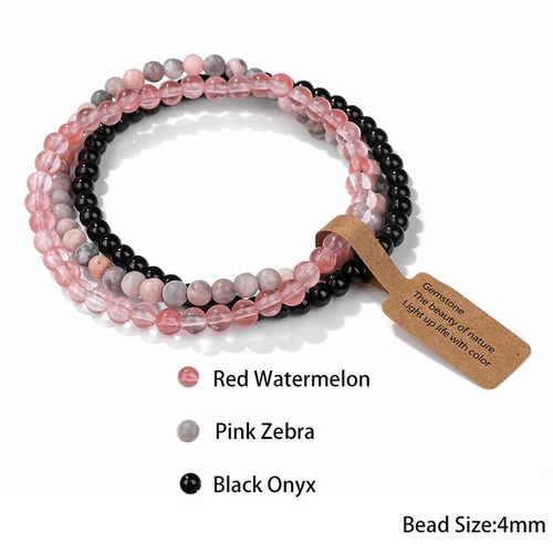 Bracelet De Guérison En Pierre Zèbre Rose Pour Femmes, Énergie Naturelle, Jaspe Zèbre, Bijoux Masculins, Diffuseur D'huile Essentielle De Yoga