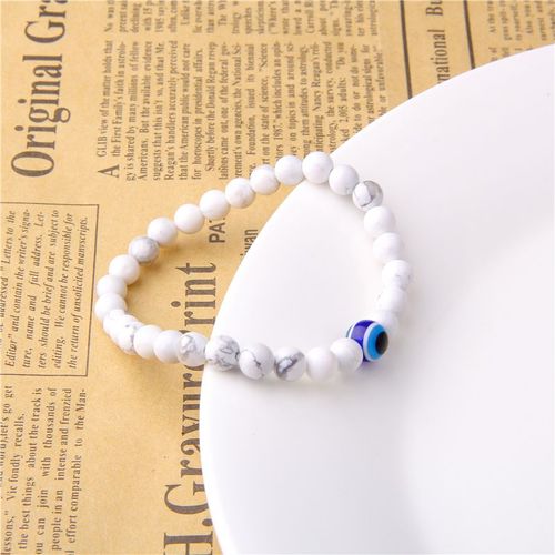 Bracelets Perlés En Pierre Naturelle Pour Hommes Et Femmes, Ensemble De 3 Pièces, Corde Élastique, ¿Il Maléfique, Howlites, Onyx, Agate, Cadeaux