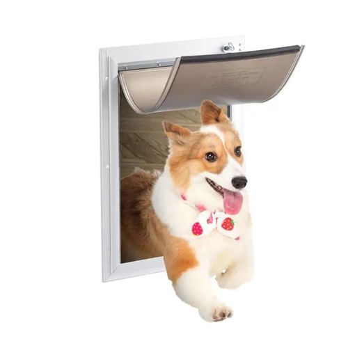 Chatière Pour Chat-Vevor-13.3 X 20.6 Cm-Accessoire De Porte Pour Animal En Pvc Épais-Avec Longue Bande Magnétique