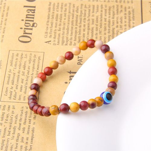 Bracelets Perlés En Pierre Naturelle Pour Hommes Et Femmes, Ensemble De 3 Pièces, Corde Élastique, ¿Il Maléfique, Howlites, Onyx, Agate, Cadeaux