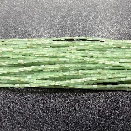 Perles Carrées En Pierre Naturelle Pour Bijoux, Tube De Petite Colonne, Jaspe De Sédiments, Adt Pour Bricolage, Bracelet De Direction, Collier 2x4mm