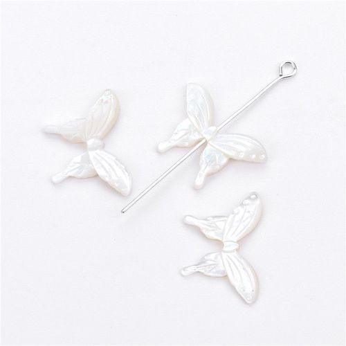 Breloques En Coquillage De Papillon Sculpté De Haute Qualité, Pendentif En Nacre Naturelle Noire Pour La Fabrication De Bijoux