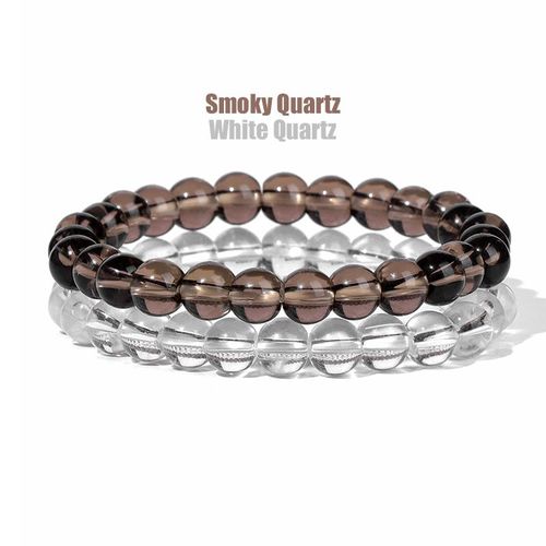 Bracelets En Pierre Naturelle Pour Femmes Et Hommes, Ensemble De 2 Pièces, Perles D'agates De 8mm, Cristal Turquoise, Bijoux De Guérison