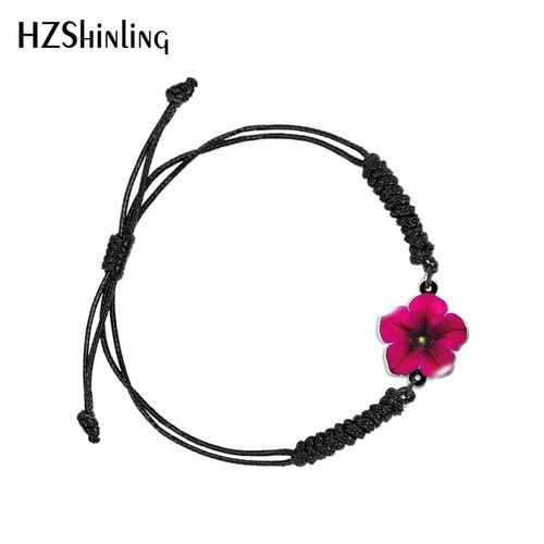 Bracelet En Résine Acrylique Époxy Pour Femmes, Motif De Fleurs De Dessin Animé, Cordon Ajustable, Chaîne, Bijoux À La Mode