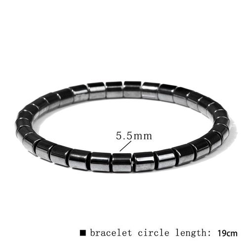Pas De Bracelets En Hématite Magnétique Bracelet Géométrique En Pierre Hématite Noire Bracelet De Thérapie De Santé Pour Femmes Hommes Bijoux De Perte De Poids