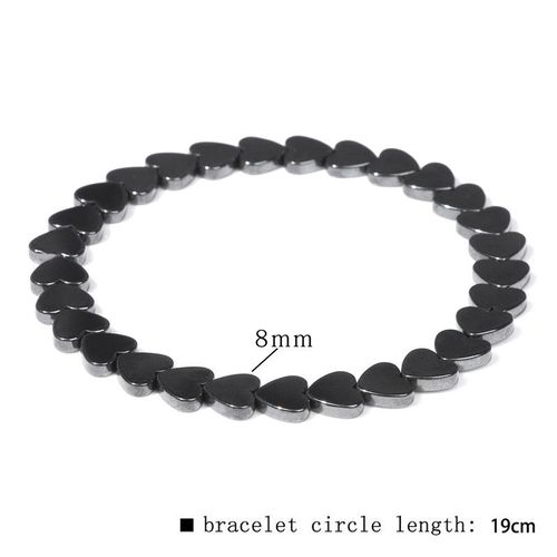 Pas De Bracelets En Hématite Magnétique Bracelet Géométrique En Pierre Hématite Noire Bracelet De Thérapie De Santé Pour Femmes Hommes Bijoux De Perte De Poids