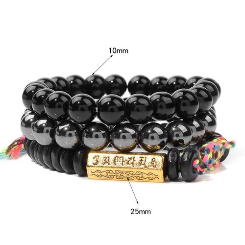 Bracelet En Pierre Tibétaine Vintage Pour Homme, Ensemble De Perles En ¿Il De Tigre, Bijoux En Hématite Naturelle, Breloque De Méditation Masculine