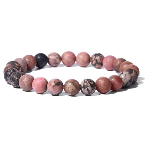 Bracelets De Perles En Pierre Naturelle Pour Hommes Et Femmes, Agates Colorées, Quartz Rose, Bijoux De Guérison Faits À La Main, Cadeaux De Mode