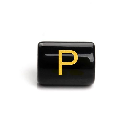 Perles Cylindriques De 26 Lettres De L'alphabet, Breloques En Onyx Noir, Pendentif, Accessoires De Bijoux Pour Bracelets À Faire Soi-Même