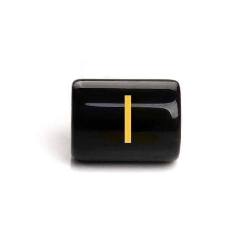 Perles Cylindriques De 26 Lettres De L'alphabet, Breloques En Onyx Noir, Pendentif, Accessoires De Bijoux Pour Bracelets À Faire Soi-Même