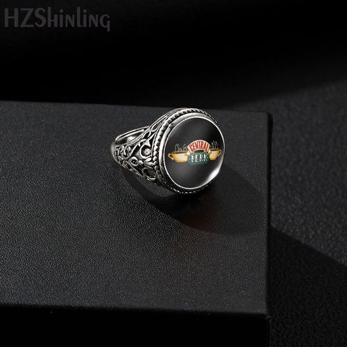 Bague Vintage Friends Tv Show Pour Homme, Bague Antique, Cabochon En Verre, Bijoux Classiques, Cadeaux Pmotjewelry, Nouveautés, 2023