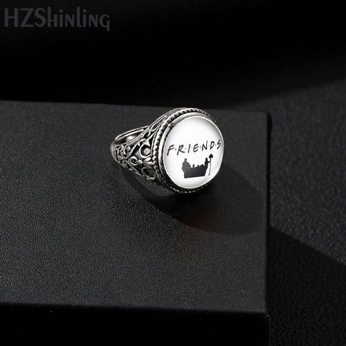 Bague Vintage Friends Tv Show Pour Homme, Bague Antique, Cabochon En Verre, Bijoux Classiques, Cadeaux Pmotjewelry, Nouveautés, 2023