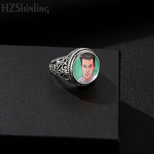 Bague Vintage Friends Tv Show Pour Homme, Bague Antique, Cabochon En Verre, Bijoux Classiques, Cadeaux Pmotjewelry, Nouveautés, 2023