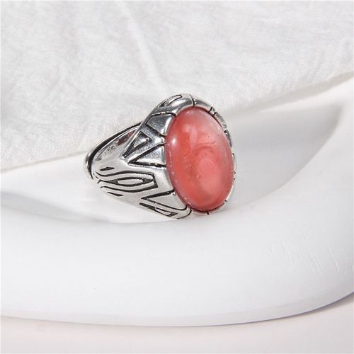 Bagues En Pierre Naturelle Vintage Pour Hommes Et Femmes, Matiques Opale Cabochon, Breloque Réglable, Bijoux Fantaisie, Fête Tribale, Document En Argent