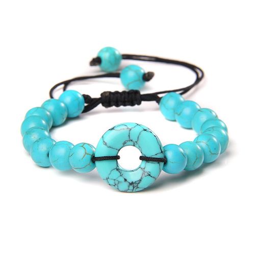 Bracelet En Aventurine Verte Naturelle Pour Hommes Et Femmes, Ulporte-Bonheur, Breloque Tressée, Amulette De Bijoux, Mode, Paix