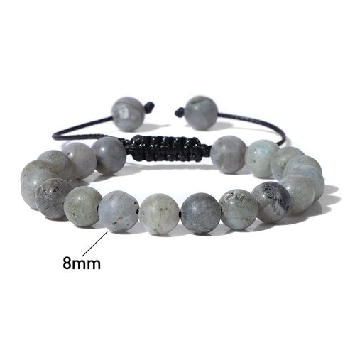 Bracelets De Perles En Pierre Naturelle Pour Femmes, Bijoux De Luxe, Réglables, Simples, Labradourite, Agate, Perles Tressées, Cadeaux De Yoga