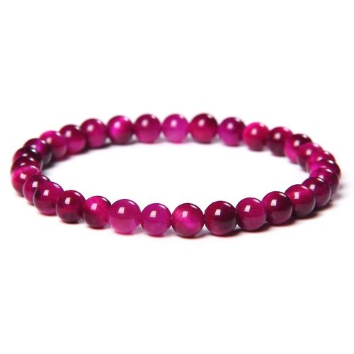 Bracelets De Perles D'oeil De Tigre Pour Hommes Et Femmes, Pierre Chakra Polie Naturelle, Bracelet Commandé Fait À La Main, Bijoux Minimalistes Napmala, 6 Mm