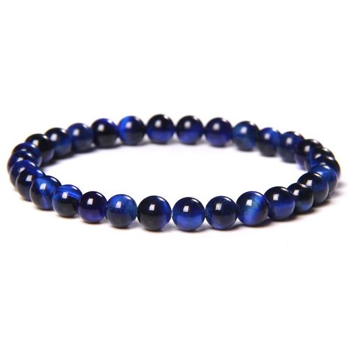 Bracelets De Perles D'oeil De Tigre Pour Hommes Et Femmes, Pierre Chakra Polie Naturelle, Bracelet Commandé Fait À La Main, Bijoux Minimalistes Napmala, 6 Mm