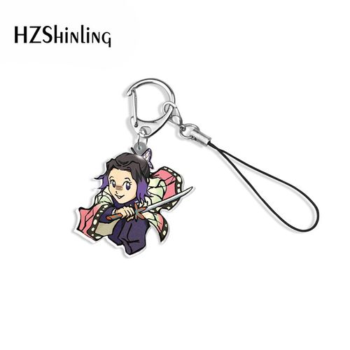 Porte-Clé En Acrylique, Demon Slayer Kimestu No Yaiba, Bracelet De Téléphone Portable En Résine Époxy, Accessoires De Clés, 2022