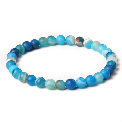Bracelets Extensibles Vintage Pour Hommes Et Femmes, Perles Naturelles De 6mm, Bracelet De Prière De Yoga, Pierre D'oeil De Tigre Mate, Bijoux Unisexes Pour Femmes