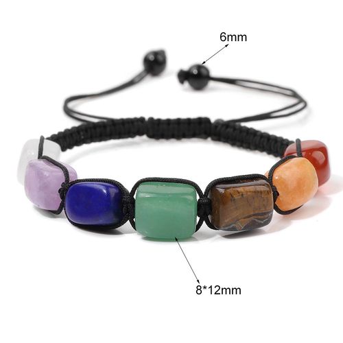 Bracelet Reiki En Cristal Blanc Pour Femmes Et Hommes, Perles En Pierre Naturelle Carrées, Bijoux Féminins, À Quartz, Guérison, Yoga