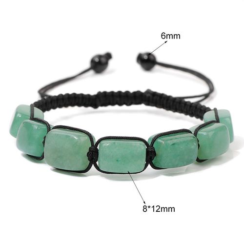 Bracelet Reiki En Cristal Blanc Pour Femmes Et Hommes, Perles En Pierre Naturelle Carrées, Bijoux Féminins, À Quartz, Guérison, Yoga