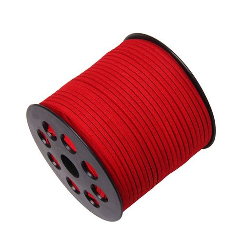 Cordons Ronds En Cuir Velours Véritable, Rouleau De 2x1mm, 100 M/Rouleau, Pour La Fabrication De Bracelets Et De Colliers Colorés