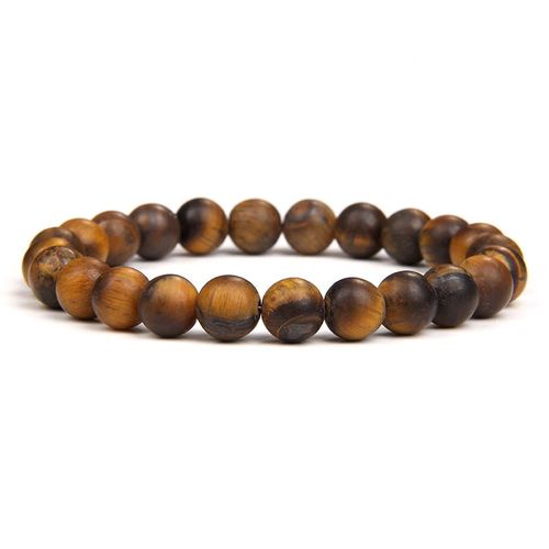 Bracelets En Pierre Naturelle Pour Hommes Et Femmes, Bijoux En ¿Il De Tigre Jaune Givré, Perles Faites À La Main, Yoga, Guérison, Cadeau