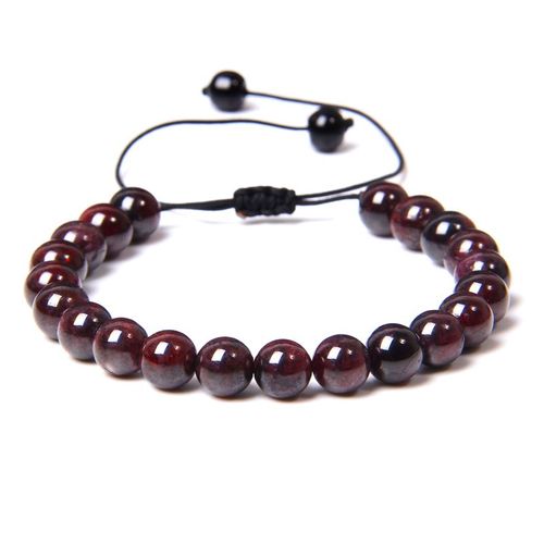 Bracelets En Labradorite Naturelle Pour Hommes Et Femmes, Bijoux Tissés Vintage, Perles En Pierre Polie Faites À La Main, Cadeau Ajustable