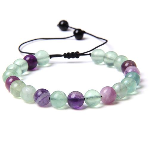 Bracelets En Labradorite Naturelle Pour Hommes Et Femmes, Bijoux Tissés Vintage, Perles En Pierre Polie Faites À La Main, Cadeau Ajustable